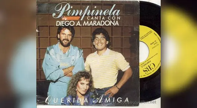 Maradona cantó con el dúo 'Pimpinela' el tema 'Querida amiga' Maradona cantó con el dúo 'Pimpinela' el tema 'Querida amiga'