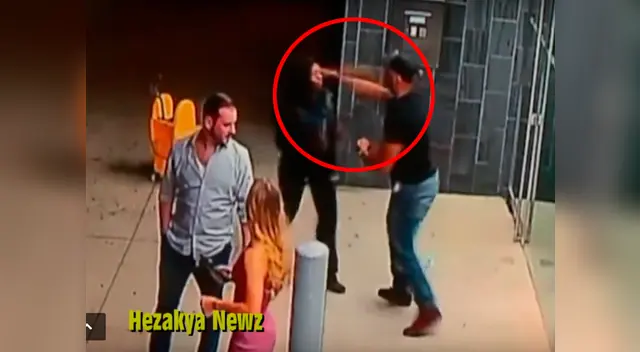 La mujer se acercó a reclamarle y recibió un fuerte puñete La mujer se acercó a reclamarle y recibió un fuerte puñete