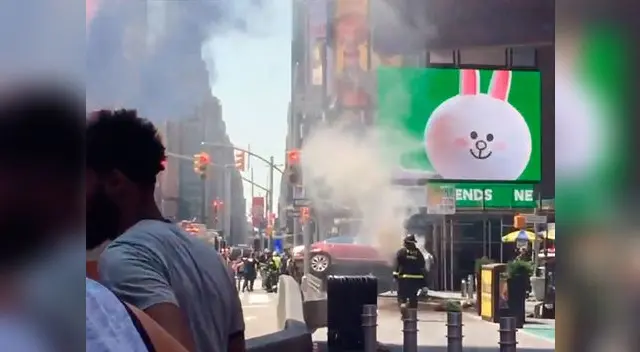 Momentos del lamentable accidente en Times Square Momentos del lamentable accidente en Times Square