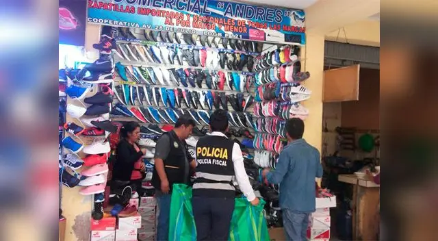 La Policía Fiscal en plena intervención