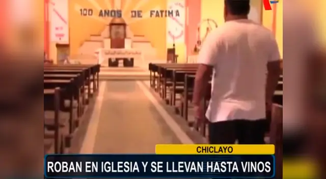 Roban en iglesia de Chiclayo y arrasaron hasta con los vinos de la consagración