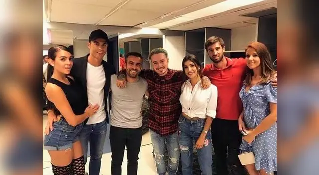 Cristiano Ronaldo festejó nuevo título en concierto de J Balvin