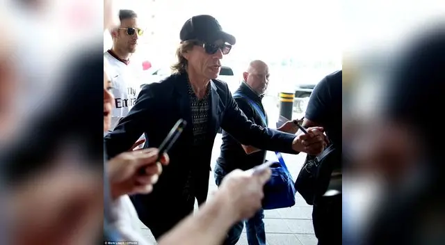 Jagger estuvo presente en la final de la Copa FA