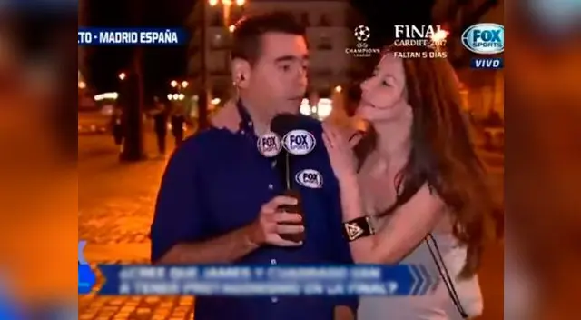 Joven pone en aprietos a periodista de Fox Sports Joven pone en aprietos a periodista de Fox Sports