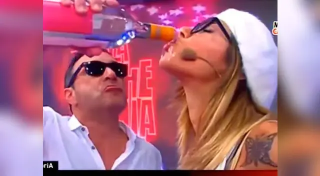 Xoana González terminó más alegre que nunca tras tomar varios tragos de pisco