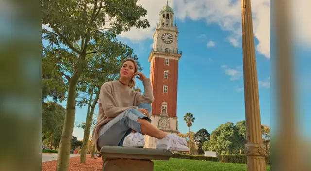 Sheyla Rojas estuvo en el extranjero olvidándose de la bromas contra ella