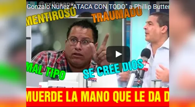 El periodista deportivo ya no aguantó más los comentarios de Phillip Butters