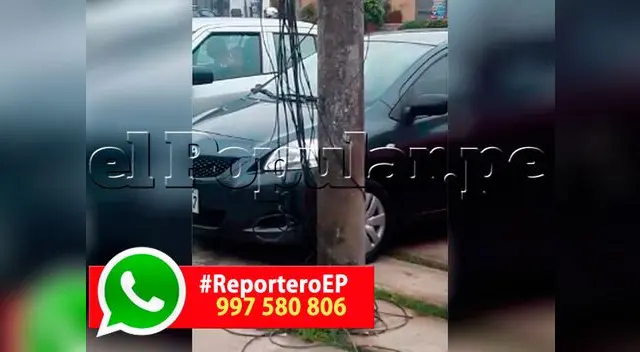 Usuario del WhatsApp el Popular denuncia cables abandonados en calle de Miraflores Usuario del WhatsApp el Popular denuncia cables abandonados en calle de Miraflores