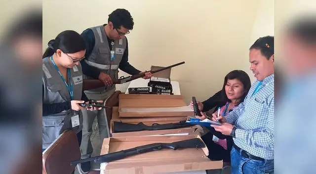 Más de 160 armas y municiones se decomisaron en empresas de seguridad