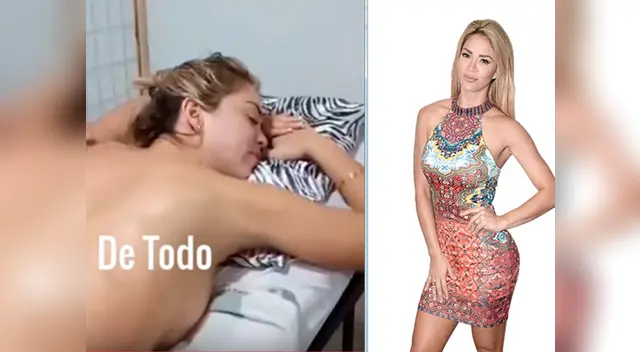 Sheyla Rojas se que sabe como engreírse para no dejar que los años le pasen factura 