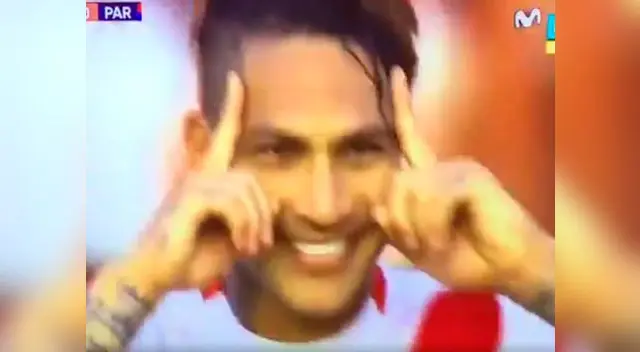 Paolo Guerrero realizó peculiar gesto en celebración de gol Paolo Guerrero realizó peculiar gesto en celebración de gol