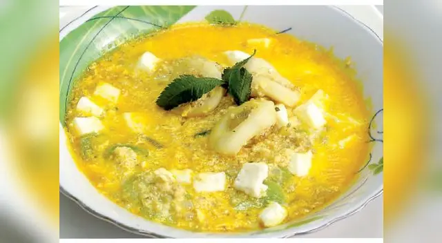 Chupe de pota con quinua Chupe de pota con quinua