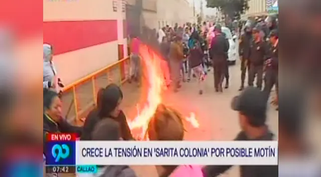 Tensión en el Callao por incidentes de violencia en el penal Sarita Colonia