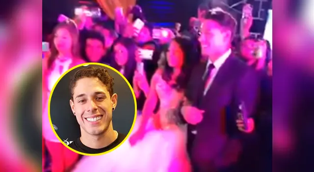 Hugo García se convirtió en chambelán de una quinceañera en Puno Hugo García se convirtió en chambelán de una quinceañera en Puno