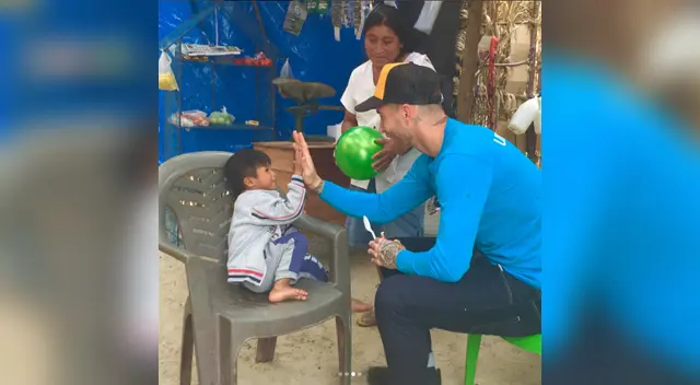 Sergio Ramos regaló alegría a los niños