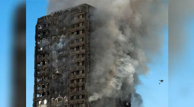 Incendio en torre de Londres