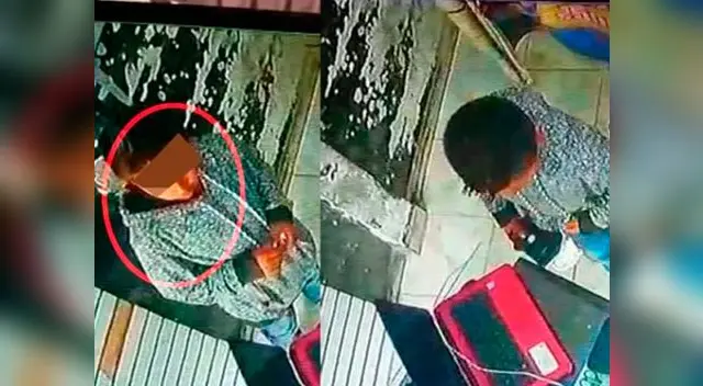 Niño se llevó con facilidad cinco celulares Niño se llevó con facilidad cinco celulares