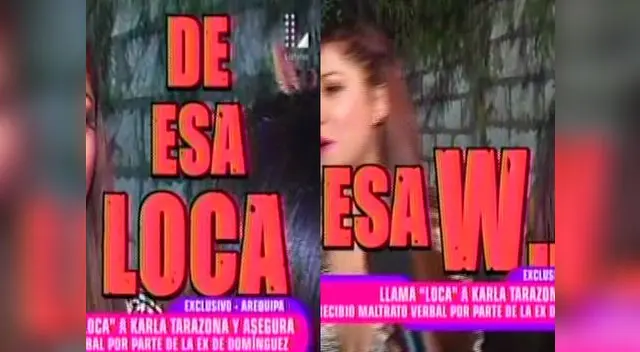 Leslie Castillo llamó 'loca' y 'celosa' a Karla Tarazona