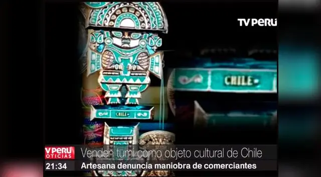 Chilenos venden Tumi peruano como producto cultural de Chile Chilenos venden Tumi peruano como producto cultural de Chile
