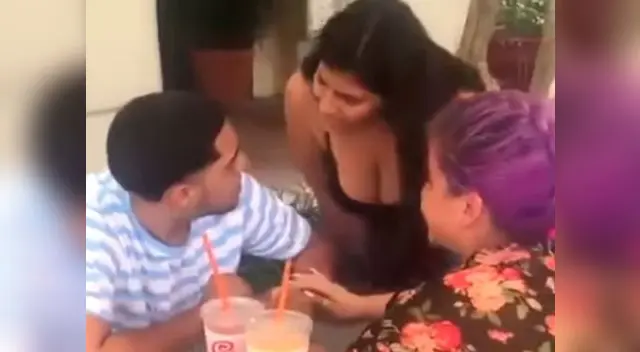 Este sujeto se comportó de la peor forma tras haber sido descubierto en plena infidelidad.