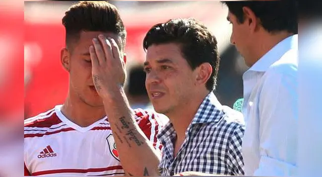 Mayada no le puede creer. Dio doping en el partido River - Melgar en Arequipa