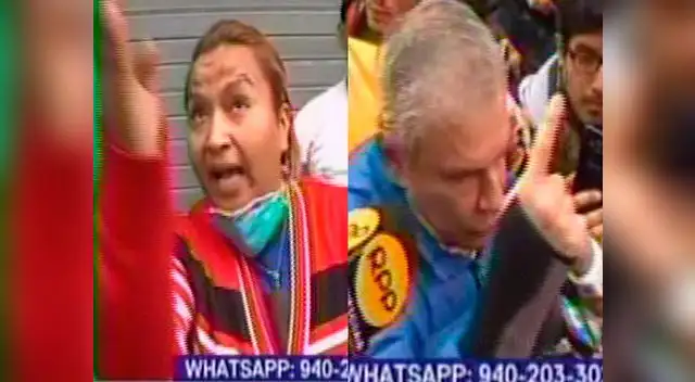 Vecinos y trabajadores del lugar expresaron su rechazo a la presencia de Luis Castañeda Lossio Vecinos y trabajadores del lugar expresaron su rechazo a la presencia de Luis Castañeda Lossio