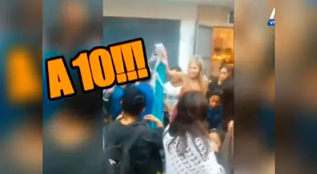 Verónica Alcalá salió a Gamarra a vender ropa en remate