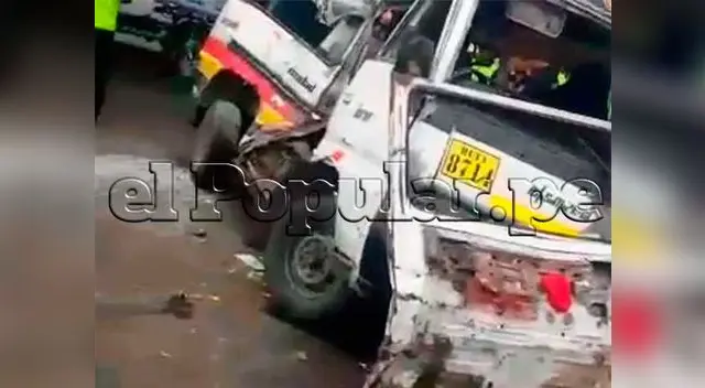 Así terminó combi que provocó accidente de tránsito en Surco