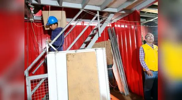 Almacén de estructuras metálicas fue desmontado