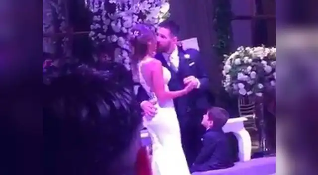 Primera foto de Lionel Messi y Antonela Roccuzzo como marido y mujer