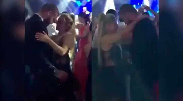 Gerard Piqué y Shakira lucieron muy enamorados en la fiesta