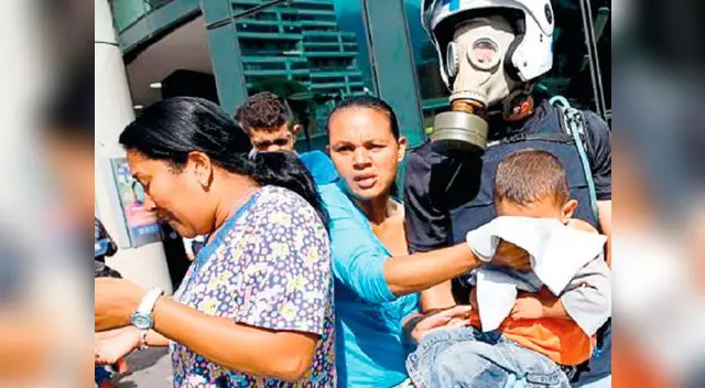 El caos y el terror se apoderaron de los menores, sus madres y ancianos durante la jornada de ayer