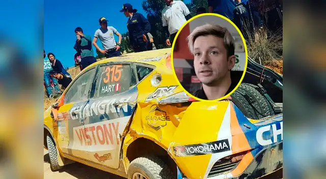 Mario Hart tuvo que abandonar tras terrible accidente 