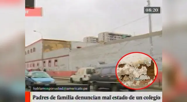 Padres de familia denuncian mal estado de colegio en el Cercado de LIma 