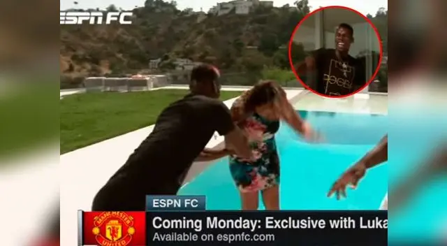 Paul Pogba lanzó a reportera y le hizo pasar mal momento