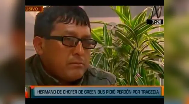 Hermano del chofer del bus accidentado en cerro San Cristóbal pide perdón Hermano del chofer del bus accidentado en cerro San Cristóbal pide perdón