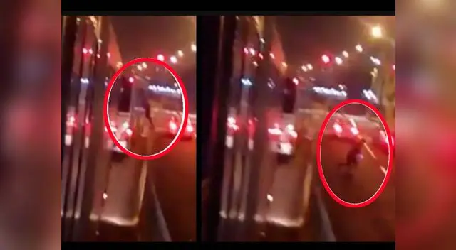 ladrón trepa a bus del Metropolitano para robar a pasajeros en Chorrillos