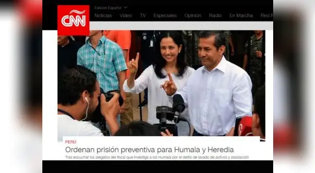 así informa el mundo sobre orden de prisión de expareja presidencial Humala y Heredia así informa el mundo sobre orden de prisión de expareja presidencial Humala y Heredia