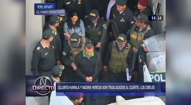 Ollanta Humala y Nadine Heredia fueron trasladados a Los Cibeles Ollanta Humala y Nadine Heredia fueron trasladados a Los Cibeles