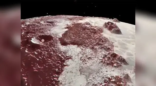 Una imagen del planeta Plutón captado por la nave New Horizons de la NASA