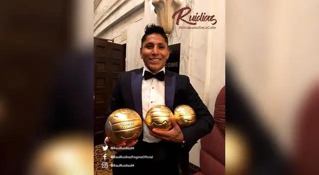 Ruidiaz arrasó en premios 