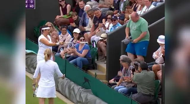 Tenista tuvo una insólita reacción cuando un asistente le dijo cómo debía sacar Tenista tuvo una insólita reacción cuando un asistente le dijo cómo debía sacar