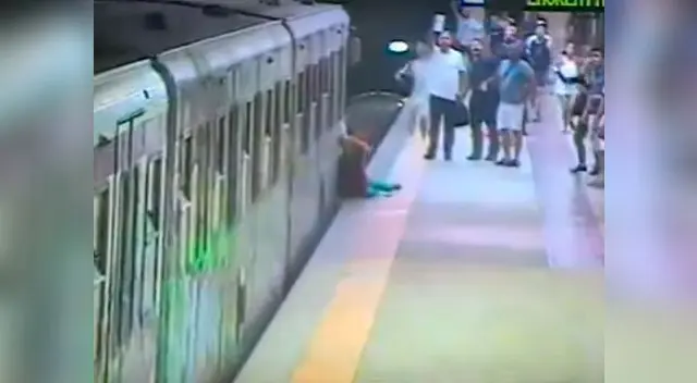 Momentos de terror vivió una mujer en el Metro de Roma