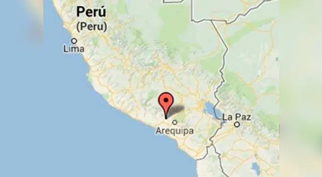 Temblor sacudió Arequipa