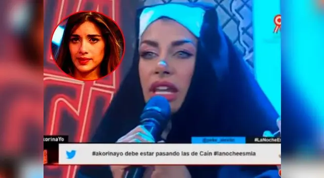 Xoana González 'vaciló' a Korina Rivadeneira vestida de monja