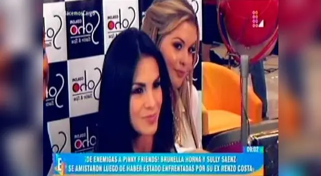 Brunella Horna y Sully Sáenz son pinkys y dejaron la enemistad en el pasado Brunella Horna y Sully Sáenz son pinkys y dejaron la enemistad en el pasado