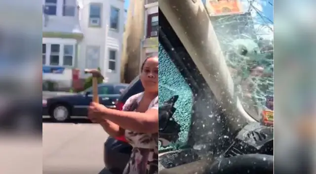 Descubrió la infidelidad de su esposo y le destruyó el auto Descubrió la infidelidad de su esposo y le destruyó el auto