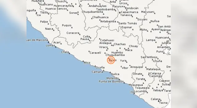 Nuevo sismo sacude la región Arequipa esta mañana del viernes