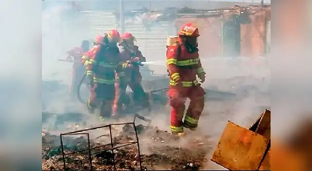 El fuego arrasó con las viviendas El fuego arrasó con las viviendas