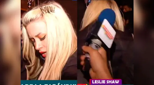 Leslie Shaw reaccionó así al ver a la prensa Leslie Shaw reaccionó así al ver a la prensa